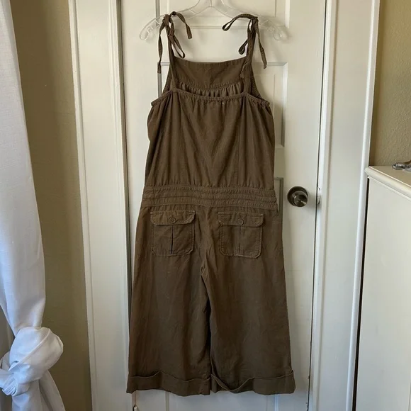 Anthropologie Brown Corduroy Jumpsuit - Picture 5 of 10